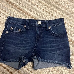 True Religion Joey Shorts Girls Denim Blue Size 10 Cut Off